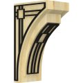 Ekena Millwork Corw04x05x10febrblrw Medium Felix Wood Corbels Rubberwood 