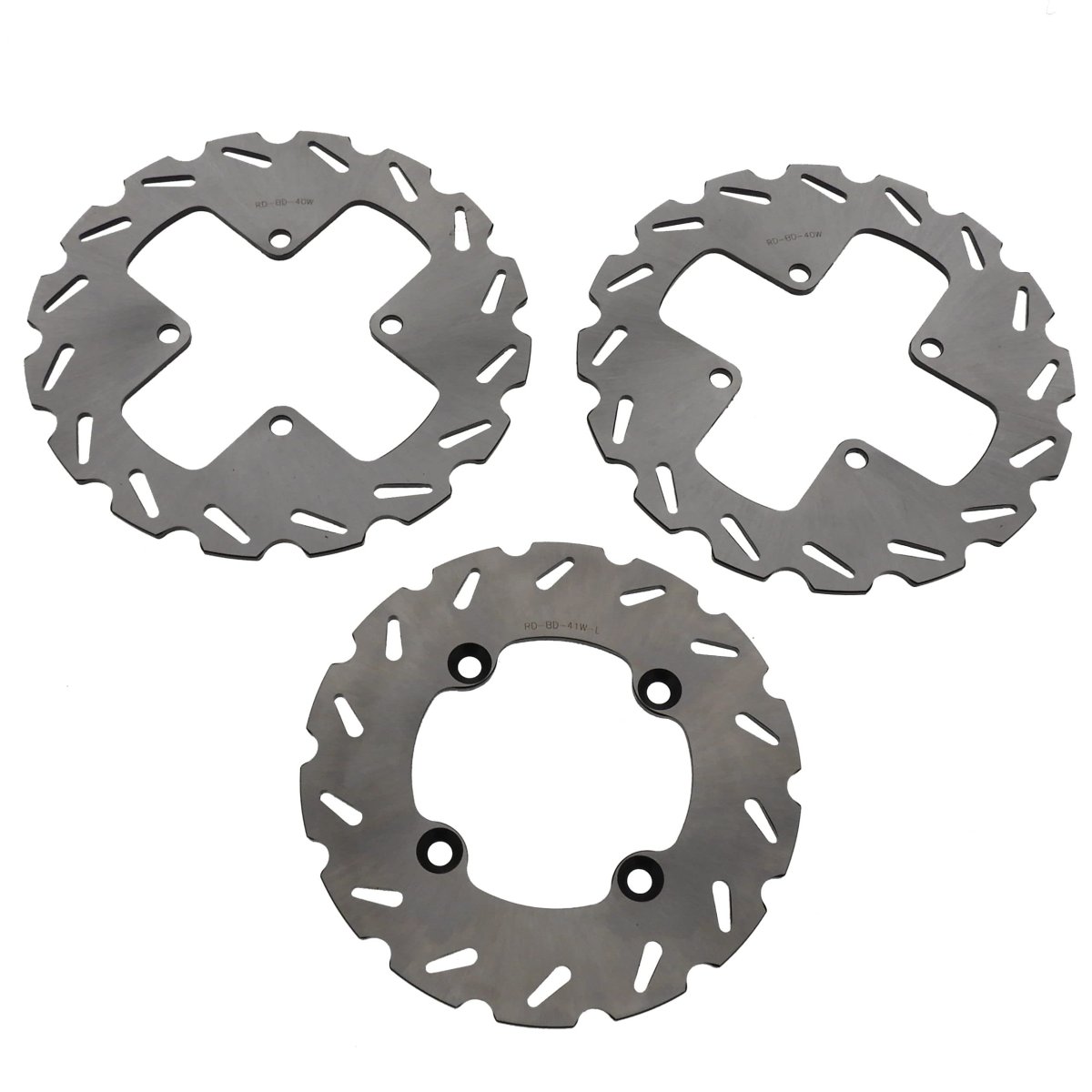 Front And Rear Sport Brake Rotors Pads For 2006 2007 Can-am Outlander 400 Stainless Steel Semi Metallic