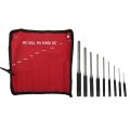 Usonline911 Premium 9 Piece Forged Steel Punch Set Pin For Gunsmith Jewelers Watchmakers Building Engineers Carpenters