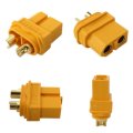 20 Pcs Xt60h Connector Plug Male Female Gold Plated With Protective Shell