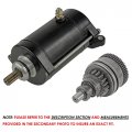 Caltric Starter And Drive Bendix Compatible With Yamaha Wave Venture 1100 Wvt1100 Waveventure 1996-1997