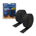 11023 Black Graphite Exhaust Wrap In X 50 Ft Pack Of 2 Heat Insulating Header For Vehicles Withstands Up To 2000 Degrees 