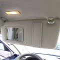 Auto Dynasty Tan Left Driver Side Sun Visor Sunshade With Mirror Compatible Toyota Camry 07-11