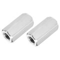 2pcs Unc 3 8 -16 Coupling Nuts 35mm Length 304 Stainless Steel Hex Rod Coupler Nut Fully Threaded Studding Connector Fasteners 