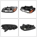 1pc Driver Side Headlight Assembly Replacement For Passat 2012-2015 Housing Black Halogen 561941005d Vw2502148 Left Lh