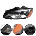 1pc Driver Side Headlight Assembly Replacement For Passat 2012-2015 Housing Black Halogen 561941005d Vw2502148 Left Lh