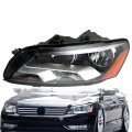 1pc Driver Side Headlight Assembly Replacement For Passat 2012-2015 Housing Black Halogen 561941005d Vw2502148 Left Lh 
