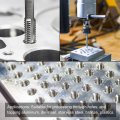 Uxcell Thread Milling Threading Tap 3 8 -16 Unc Left Hand Machine Hss High Speed Steel 6542 Uncoated Straight Flutes 2b
