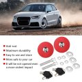 Hood Lock Engine Cover Key Pin Kit Red Safety For Universal Car Use