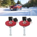 Hood Lock Engine Cover Key Pin Kit Red Safety For Universal Car Use