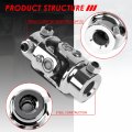 Universal 3 2 Inches Length8 Degree Working Angel Single Steering Shaft U Joint 5 8 26 Spline X 3 4 Dd Stainless Steel
