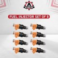 Fuel Injector Set Of 8 Replaces Part 280150943 02800939 0280150909 Compatible With Ford Lincoln Mercury Vehicles E250 F150 F250