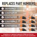 Fuel Injector Set Of 8 Replaces Part 280150943 02800939 0280150909 Compatible With Ford Lincoln Mercury Vehicles E250 F150 F250