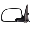 Driver Side View Mirror For Chevy Tahoe 2000 To 2002 Gmc Yukon And Silverado Sierra Power Heated Chrome Manual Fold Part Number 