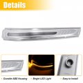 X Autohaux 1 Pair Car Led Front Left Right Side Mirror Turn Signal Light 87613-b8000 87623-b8000 For Hyundai Santa 2013 2014