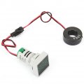 Meter Indicator Light Display Ac50a 500v 2 In1 Mini Digital Ammeter Voltmeter Square Signal Lamp Indication Warning Accident