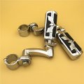 Smt Motorcycle Chrome 360 Adjustable Peg Mounting Kit Eagle Hawk Style Footrest For V-star Roadstar Suzuki Boulevard Equipped
