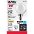 Satco S21212 5g16 5 Led Wh 927 120v E12-6 Pack White