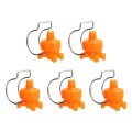 5pcs Flat Fan Spray Tip 65 Degree Nozzle With Clip Adjustable Plastic Yellow Nozzles Fit 1-1 2 Hose For Car Washing Irrigation 