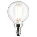 Satco S21810 4w G16 5 Led Filament Lamp Dimmable 2700k Warm White 350 Lumens Clear Candelabra Base 120v Wet Location 40w