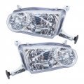 Headlights Front Head Lamps W Corner Signal Replacement 2001 2002 Toyota Corolla Projector Corner Pair Left Right Side