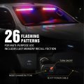 Xridonsen 2 In 1 Emergency Strobe Traffic Advisor Police Light Bar 144 Led Windshield Dash Lights Warning Safety Interior Deck