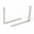 Uxcell A16061400ux0208 Angle Bracket 200mm X 140mm Stainless Steel L Shaped Wall Mounted Brace 2pcs