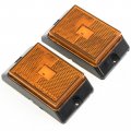 Red Hound Auto 2 Amber Led Side Marker Lights 4 Inches Truck Trailer Pickup Boat Bright 