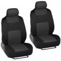 Bdk Front Rear Combo Set Of 4 Piece Auto Carpet Floor Mats With Polypro Seat Covers Steering Wheel Cover Fits Most For Truck 