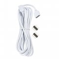 Uxcell 4 Pin 10mm Rgb Led Strip Light Connector Extension Cable 3 Meters Length White With 2pcs Male Plugs