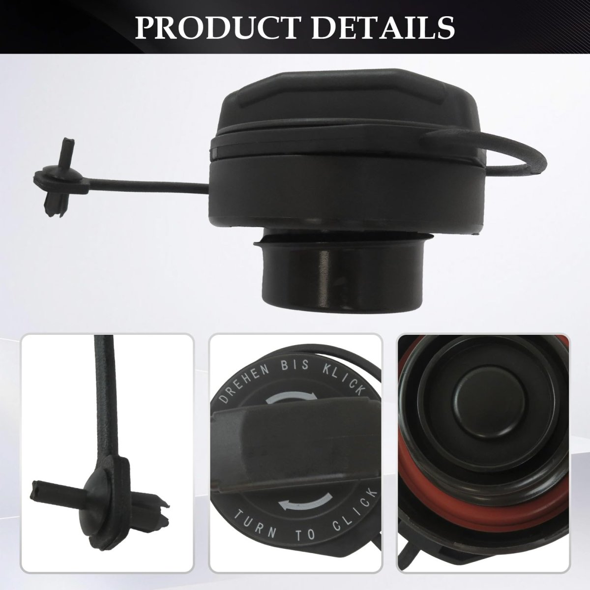 Fuel Cap 99620124103 For Porsche Boxster 1997 2012 Black Gas Replacement Cayman And Models