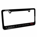 Ipick Image Made For Dodge Challenger R T In 3d Dark Gray Letters On Black Metal License Plate Frame
