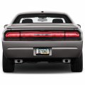 Ipick Image Made For Dodge Challenger R T In 3d Dark Gray Letters On Black Metal License Plate Frame
