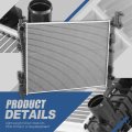 Dpi 13700 Factory Style 1-row Cooling Radiator Compatible With Dodge Durango 5 7l 2015-2020 Aluminum Core