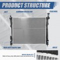 Dpi 13700 Factory Style 1-row Cooling Radiator Compatible With Dodge Durango 5 7l 2015-2020 Aluminum Core