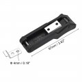 Uxcell Rubber Flexible Sus304 Stainless Steel Soft Draw Latches Hasp W Concealed Keeper 2 Pcs