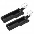 Uxcell Rubber Flexible Sus304 Stainless Steel Soft Draw Latches Hasp W Concealed Keeper 2 Pcs