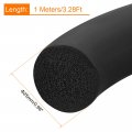 Uxcell Foam Rubber Weather Seal Strip 25mm 0 98 Diameter X 1 Meter 3 28ft Long Round Epdm Solid For Reduce Noise Shock Friction