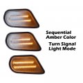 G-plus Led Turn Signal Lights Driver And Passenger Side Compatible With Pontiac Firebird 1998-2002 10301404 10301405 Gm2520177