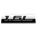 Chrome Finish Metal Emblem 1 6l Badge Black Letter