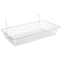 White Wire Baskets For Pegboard 24 X 12 4 