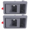 Fit For 1989-1992 Geo Prizm 2pcs Interior Front Door Handles Grey 