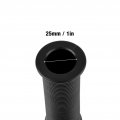 1 Inch Motorcycle Grips Vans Pair Of 1inch 25mm Universal Vintage Tpu Handle Handlebar Grip Black