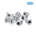 5 16 -18 Acorn Nuts Cap High Crown 50pcs Carbon Steel Chrome Finish Dome Head Nut Hardware For Bolt Cover Silvery