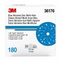 3m Hookit Blue Abrasive Discs 36176 Multi-hole 6 In 180 Grade Pack Of 50 Virtually Dust-free For Auto Sanding Body Repair