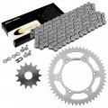 Caltric Drive Chain Sprockets Kit Compatible With Kawasaki Klx300r Klx300a 2003-2007