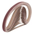 20pcs 1-1 2 X 30 Sanding Belts 400 Grits Aluminum Oxide Abrasive Belt Sander Paper Papers For Metal Wood Grinding Polishing 