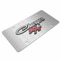 Ipick Image For Dodge Charger R T Classic 3d Logo On Pattern Brushed Solid Aluminum Metal License Plate