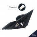 Spieg Ho1321283 Passenger Side Mirror Replacement For Honda Civic Lx Se Sport 2016-2021 Power Non-heated Ptm Black 3pin Rh