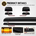 Partsam 3pcs Smoked Lens Amber Cab Marker Lights Replacement For Silverado Sierra 1500 2500 3500 2015 2016 2017 2018 2019 30